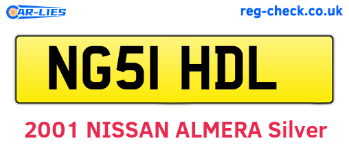 NG51HDL are the vehicle registration plates.