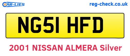 NG51HFD are the vehicle registration plates.