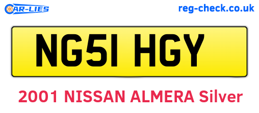 NG51HGY are the vehicle registration plates.
