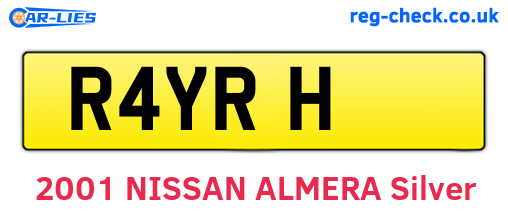 R4YRH are the vehicle registration plates.