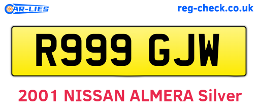 R999GJW are the vehicle registration plates.