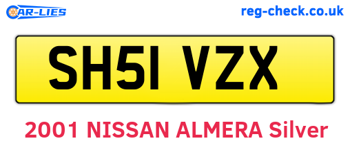 SH51VZX are the vehicle registration plates.