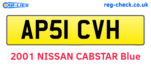 AP51CVH are the vehicle registration plates.