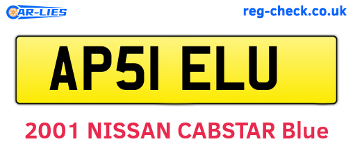 AP51ELU are the vehicle registration plates.