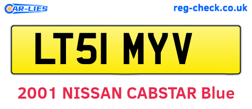 LT51MYV are the vehicle registration plates.