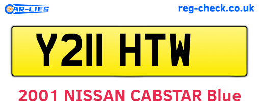 Y211HTW are the vehicle registration plates.