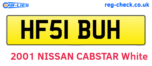 HF51BUH are the vehicle registration plates.