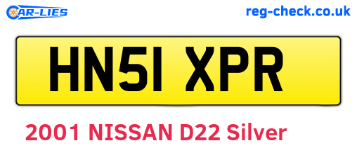 HN51XPR are the vehicle registration plates.
