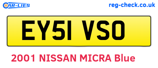 EY51VSO are the vehicle registration plates.