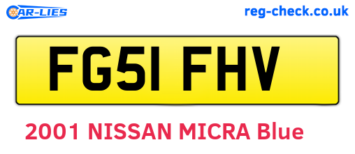 FG51FHV are the vehicle registration plates.