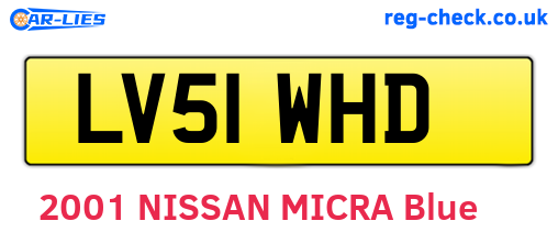 LV51WHD are the vehicle registration plates.