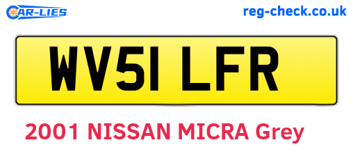 WV51LFR are the vehicle registration plates.