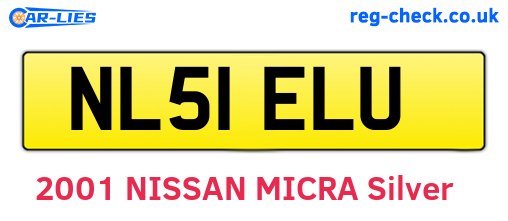 NL51ELU are the vehicle registration plates.
