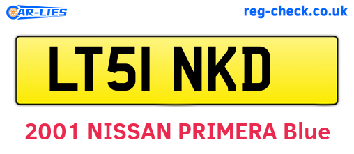 LT51NKD are the vehicle registration plates.