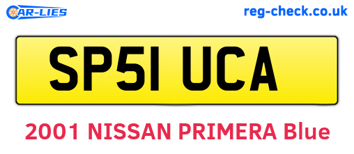 SP51UCA are the vehicle registration plates.