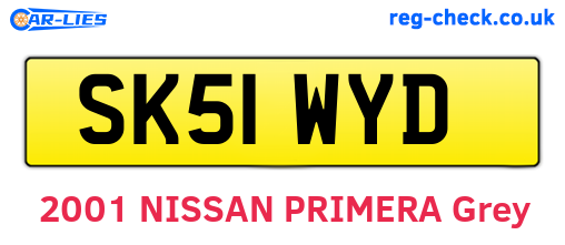 SK51WYD are the vehicle registration plates.