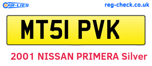 MT51PVK are the vehicle registration plates.