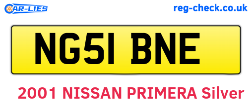 NG51BNE are the vehicle registration plates.