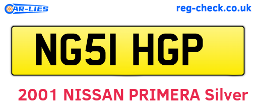 NG51HGP are the vehicle registration plates.