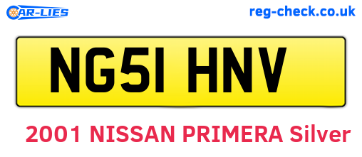 NG51HNV are the vehicle registration plates.