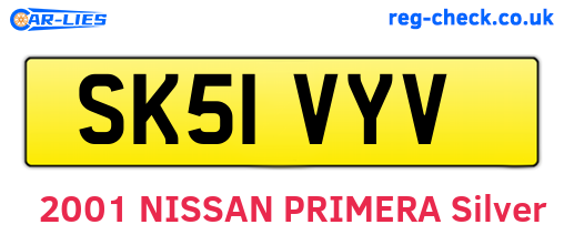 SK51VYV are the vehicle registration plates.