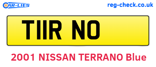 T11RNO are the vehicle registration plates.