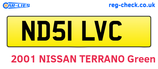 ND51LVC are the vehicle registration plates.
