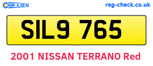 SIL9765 are the vehicle registration plates.