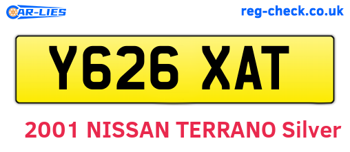 Y626XAT are the vehicle registration plates.