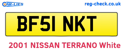 BF51NKT are the vehicle registration plates.