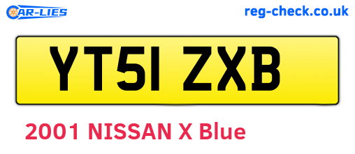YT51ZXB are the vehicle registration plates.