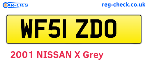 WF51ZDO are the vehicle registration plates.