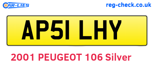 AP51LHY are the vehicle registration plates.