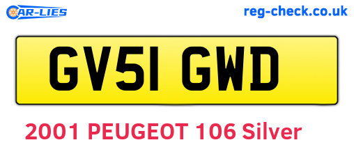 GV51GWD are the vehicle registration plates.