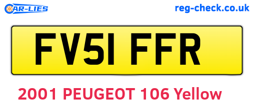 FV51FFR are the vehicle registration plates.