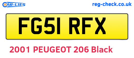 FG51RFX are the vehicle registration plates.