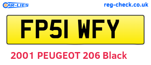FP51WFY are the vehicle registration plates.