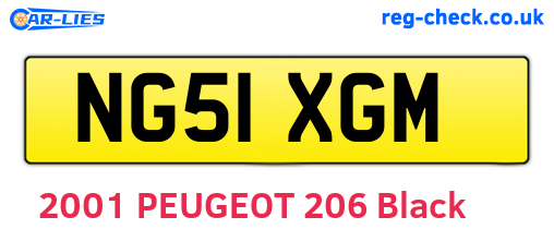 NG51XGM are the vehicle registration plates.