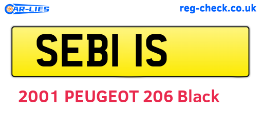 SEB11S are the vehicle registration plates.