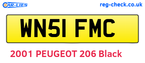 WN51FMC are the vehicle registration plates.