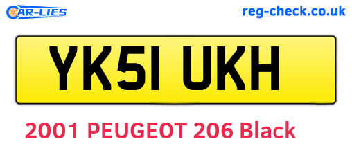 YK51UKH are the vehicle registration plates.