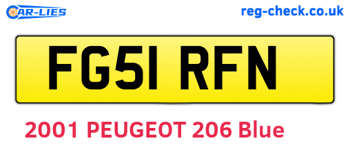 FG51RFN are the vehicle registration plates.