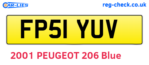 FP51YUV are the vehicle registration plates.