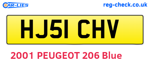 HJ51CHV are the vehicle registration plates.