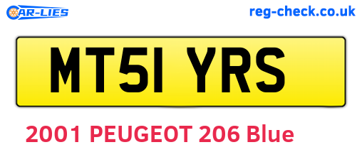 MT51YRS are the vehicle registration plates.