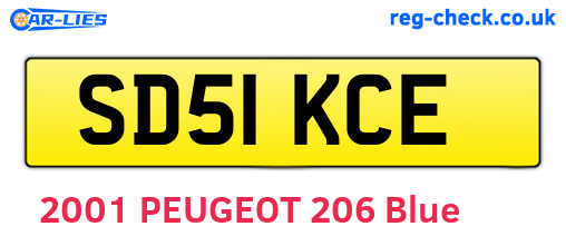 SD51KCE are the vehicle registration plates.