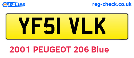 YF51VLK are the vehicle registration plates.