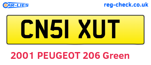 CN51XUT are the vehicle registration plates.