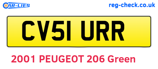 CV51URR are the vehicle registration plates.