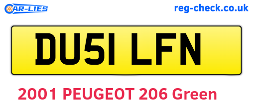 DU51LFN are the vehicle registration plates.